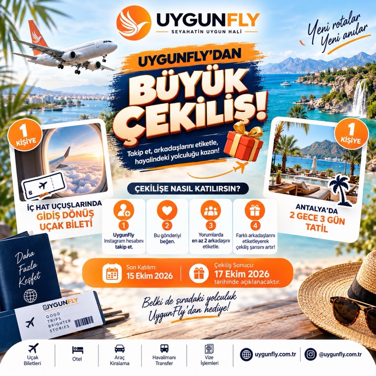 UygunFly'dan Büyük Çekiliş