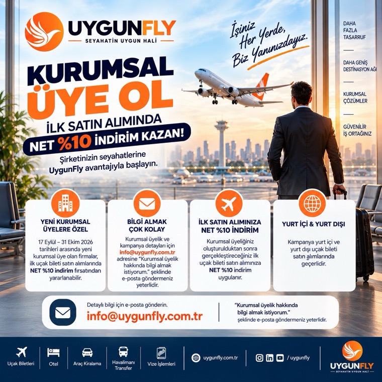 Kurumsal üyelere ilk alışverişte net %10 indirim